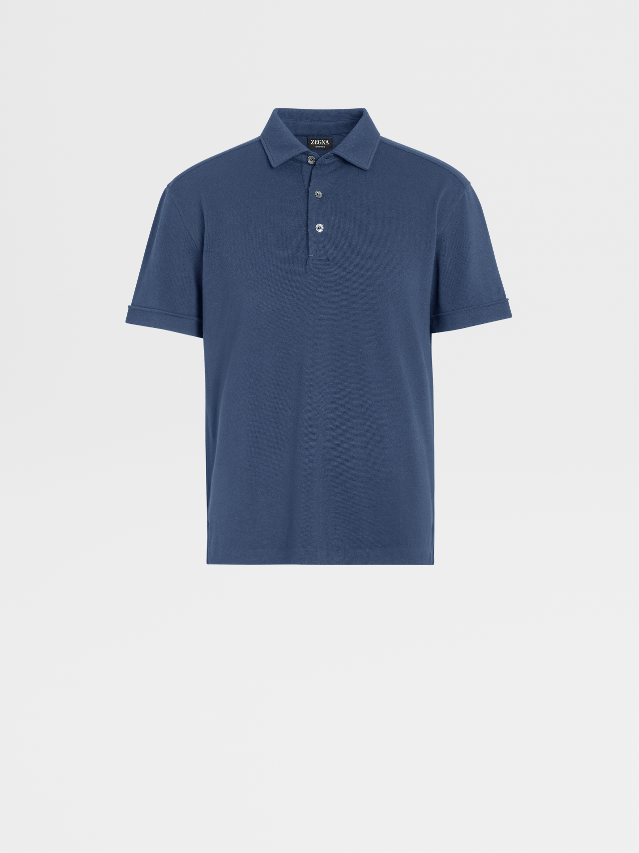 工装蓝 12milmil12 羊毛短袖 Polo 衫